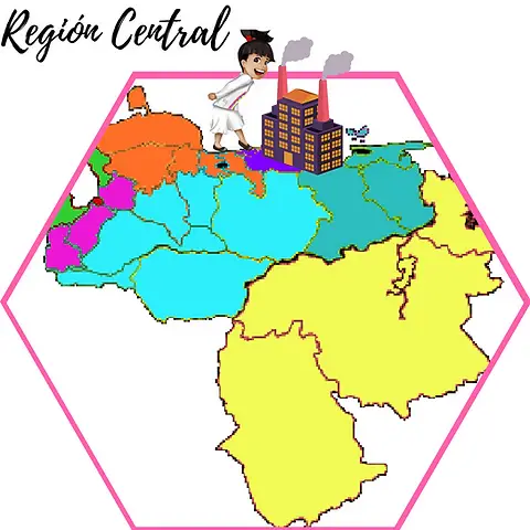 Mapa de la región central