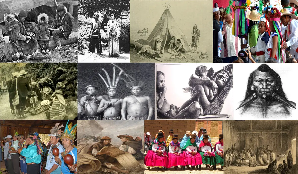 Cultura indígena y español